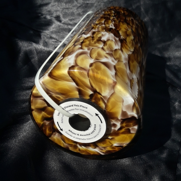 Light Globe Pendant Hand Blown Glass Animal Print - Picture 14 of 16